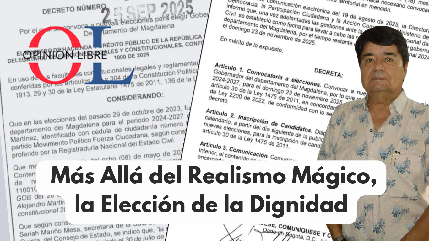 Lee más sobre el artículo Más Allá del Realismo Mágico, la Elección de la Dignidad